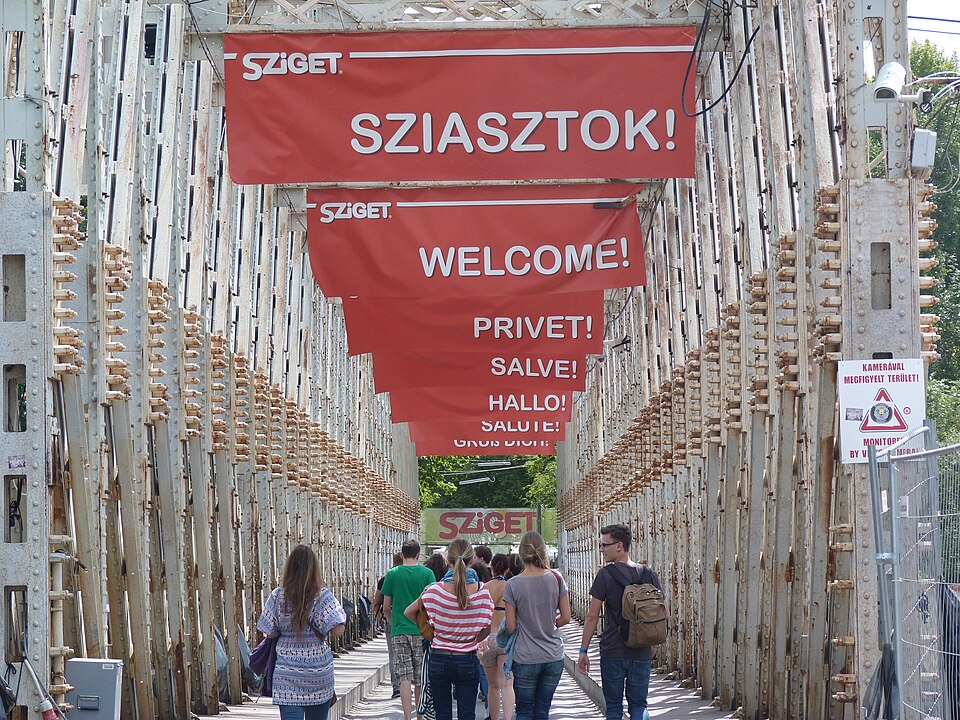 Sziget fesztivál bejárat