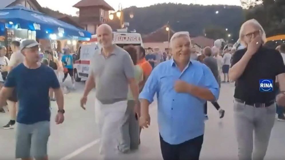 Orbán a Mol vezérigazgató-helyettesével és a Hatvanpuszta főtervezőjével vett részt egy szerbiai rendezvényen