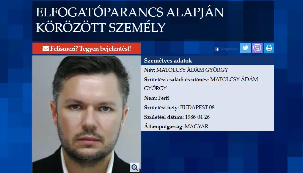 Elfogatóparancsot adtak ki Matolcsy Ádám ellen gazdasági csalás miatt