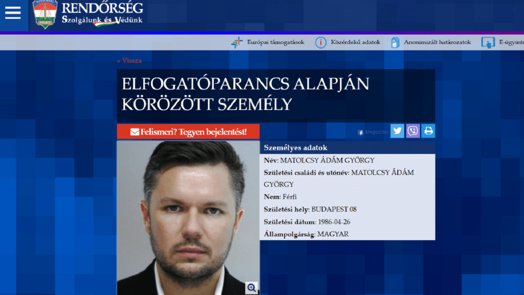 Várni kell, hogy nemzetközi elfogatóparancsot adjanak ki Matolcsy Ádám ellen